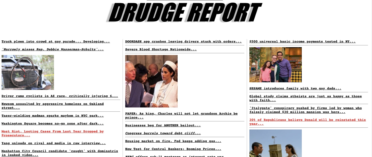 The Drudge Report Some Facts & Figures About Drudge Report 2021