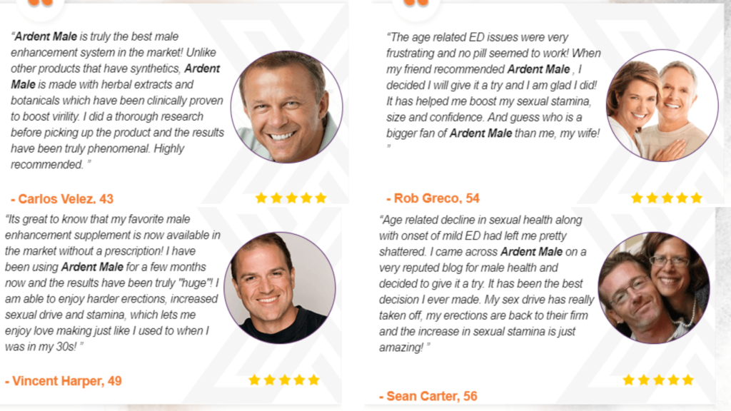 Ardent Male Enhancement customer reviews & complaints