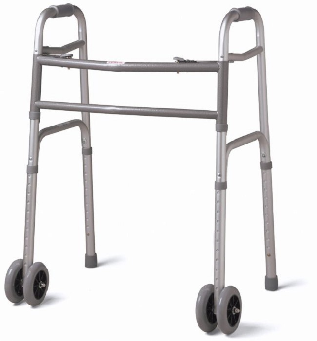 Bariatric Folding Walker With Wheels By Medline