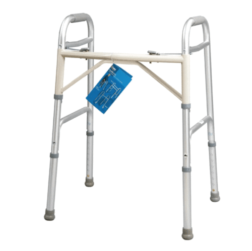Double Button Extra-Wide Adult Folding Bariatric Walker