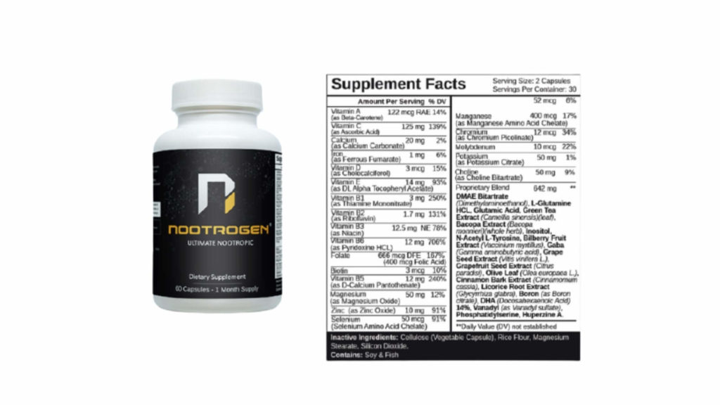 Nootrogen supplement Dosage