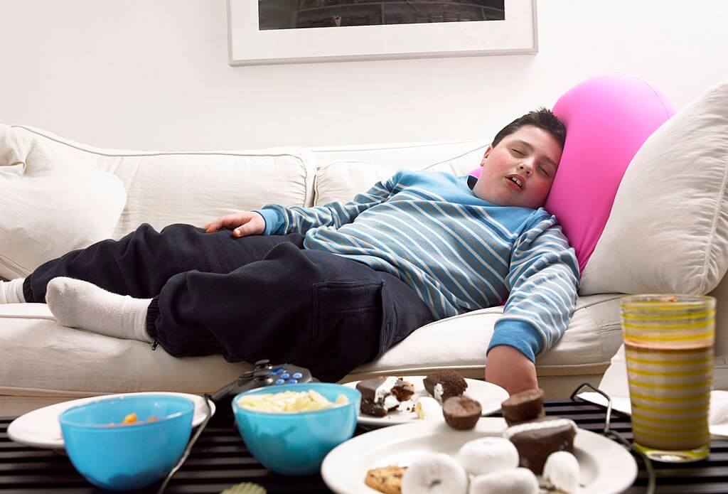 Sleep apnea and obesity syndrome in children