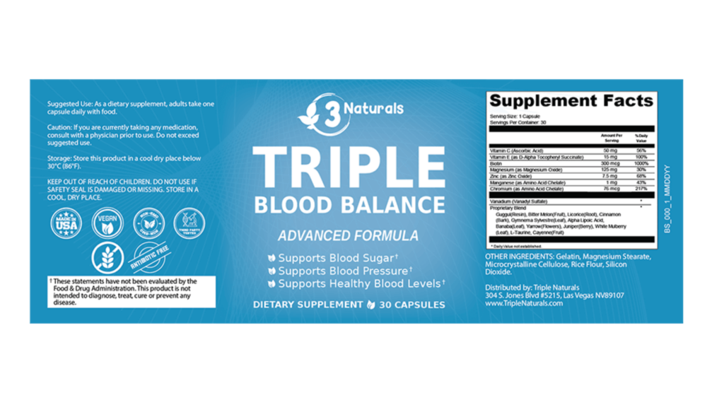 Triple Blood Balance Dosage