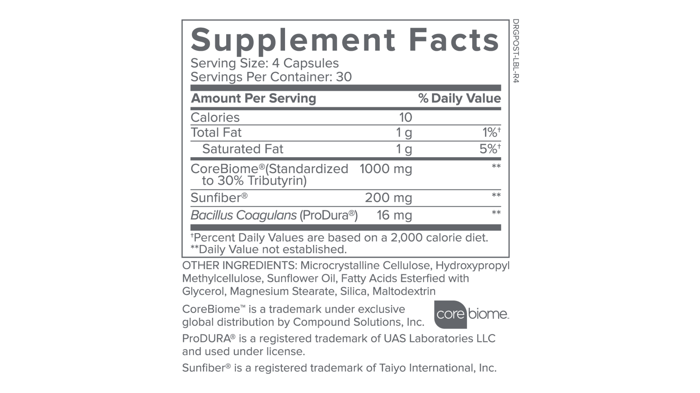 Bio Complete 3 supplement facts