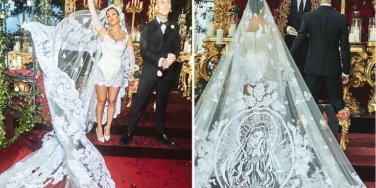 Are-Kourtney-Kardashian-And-Travis-Barker-Catholic-Kourtneys-Veil-Featured-Virgin-Mary