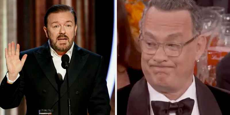 Tom-Hanks-Unhappiness-With-Ricky-Gervais-Opening-Monologue-At-The-Golden-Globes
