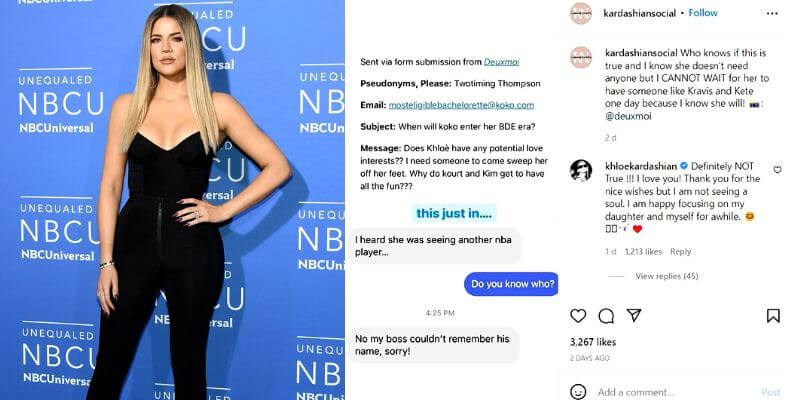 Khloé Kardashian Dating Another NBA Star, She Denies The Rumor