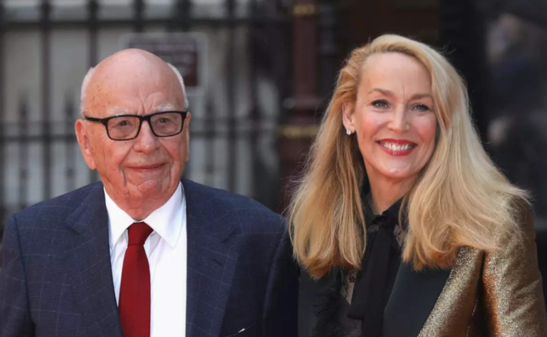 Rupert Murdoch and Jerry Hall
