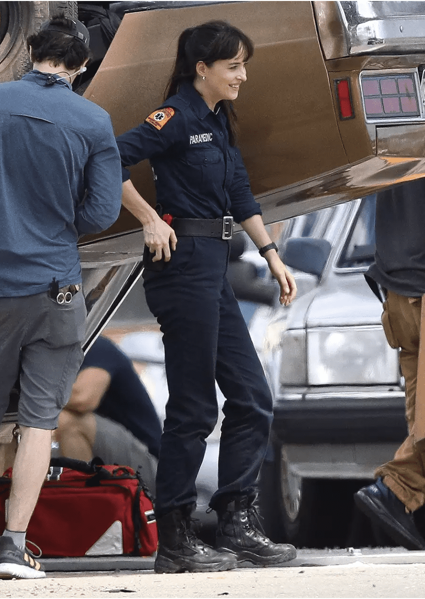 ‘Madame Web’ Set Photo Finds Dakota Johnson In Paramedic Outfit