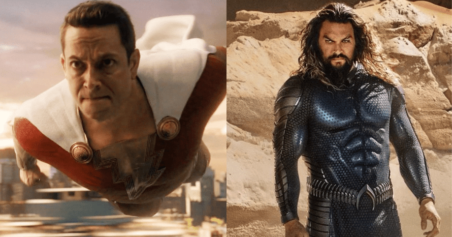 Zachary Levi Jason Momoa Aquaman and the Lost Kingdom Shazam! Fury of the Gods