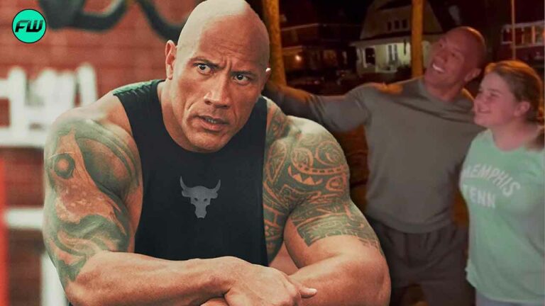Dwayne Johnson meets his fan