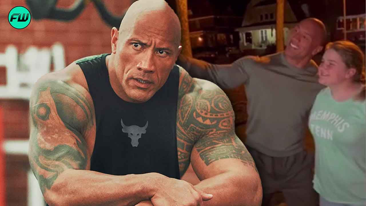 Dwayne Johnson meets his fan