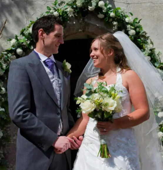 Liz Young with her husband