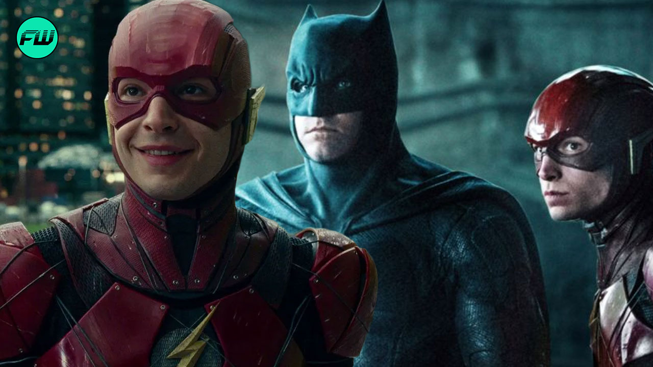 ezra miller ben affleck batman in th eflash