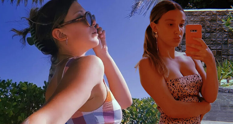 Millie Bobby Brown is sizzling with her jeans unbuttoned