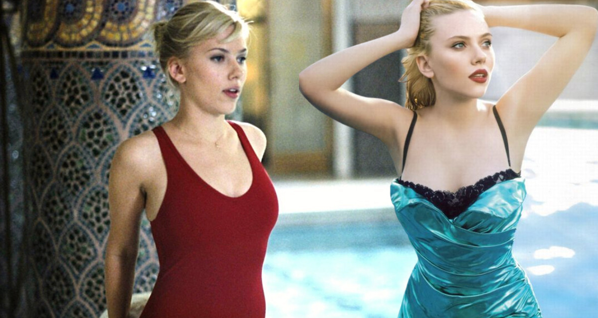 Scarlett Johansson looks sexy posing in her sexy underwear