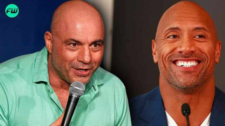 joe rogan with the rock