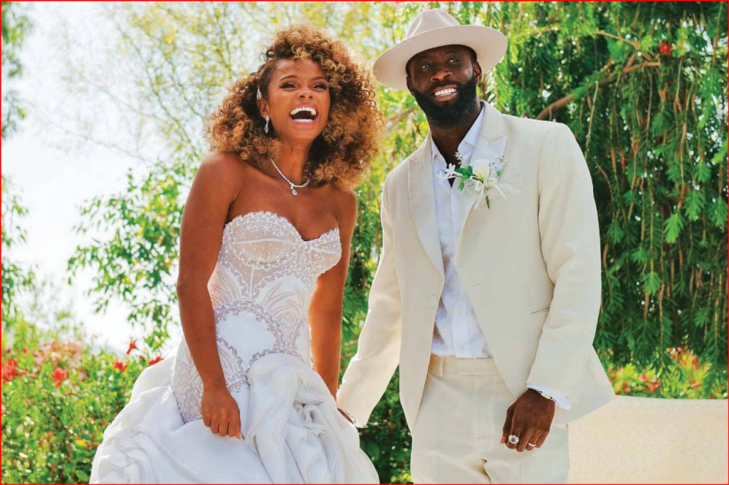 Marcel Badiane-Robin and his wife Fleur East