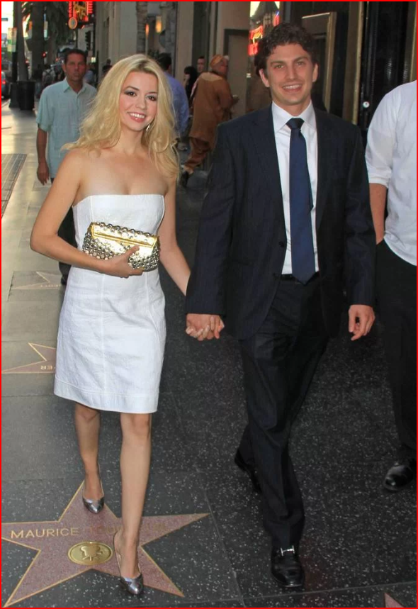 Masiela Lusha along with her husband, Ramzi Habibi.